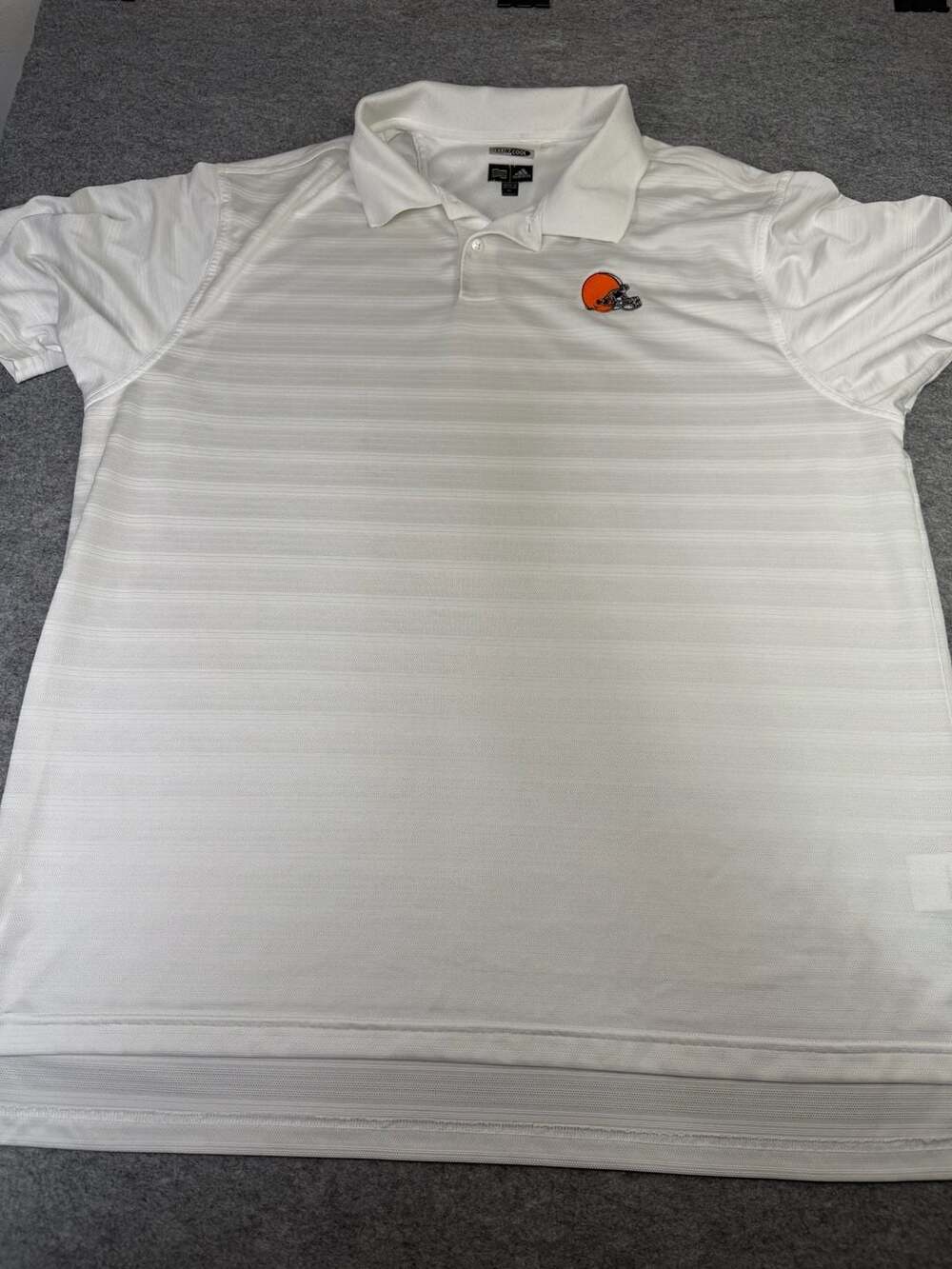 Adidas Cleveland Browns Polo Size XL White Climacool NFL